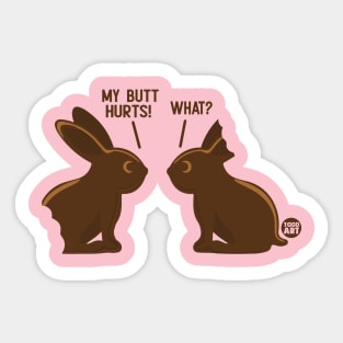 CHOCOLATE BUNNIES Sticker